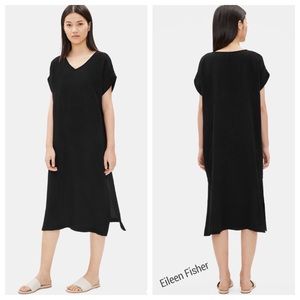 eileen fisher cotton gauze dress
